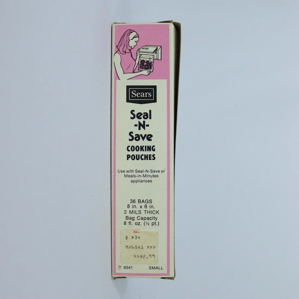 Vintage Sears Seal N Save Cooking Pouches 36 ct 8